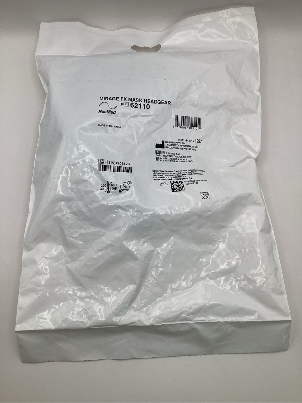 ResMed Soft Edge Mirage FX Mask Headgear 62110